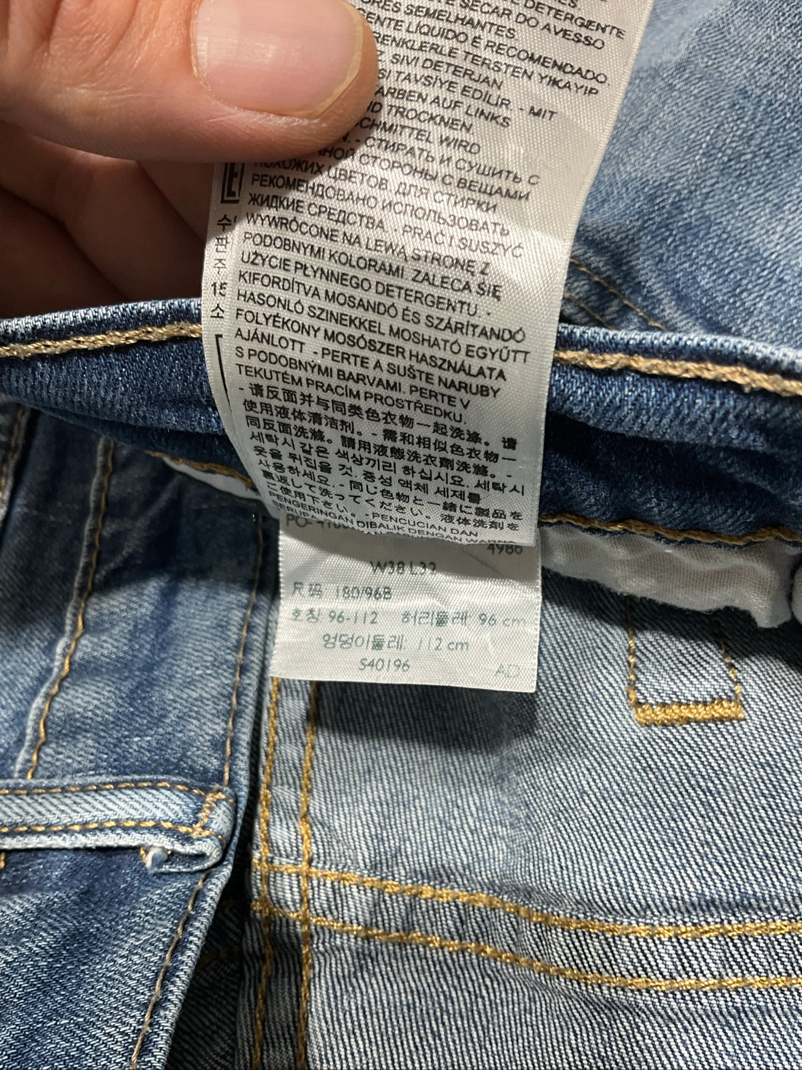 Jean Levi's Corte Recto W38 L32 Vintage 99% Algodón Azul lvh 256 – photo 12
